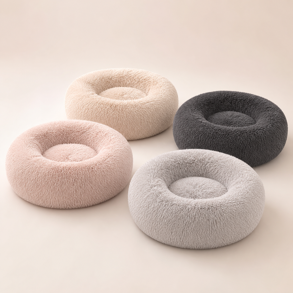 Blush, Oatmeal, Cloud Grey, and Charcoal Rosie Cloud Beds