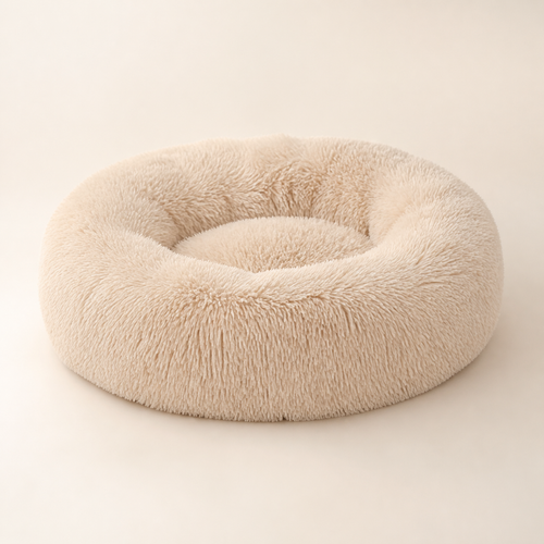 Rosie Cloud Bed in Oatmeal, empty studio product view